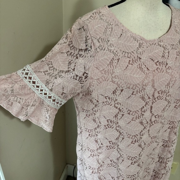 NWT Simply Couture Pink Lace Dress - Picture 3 of 10